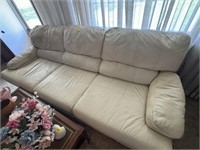 84" Leather Sofa (Leather Top)
