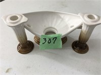decorative bowl, candle holders