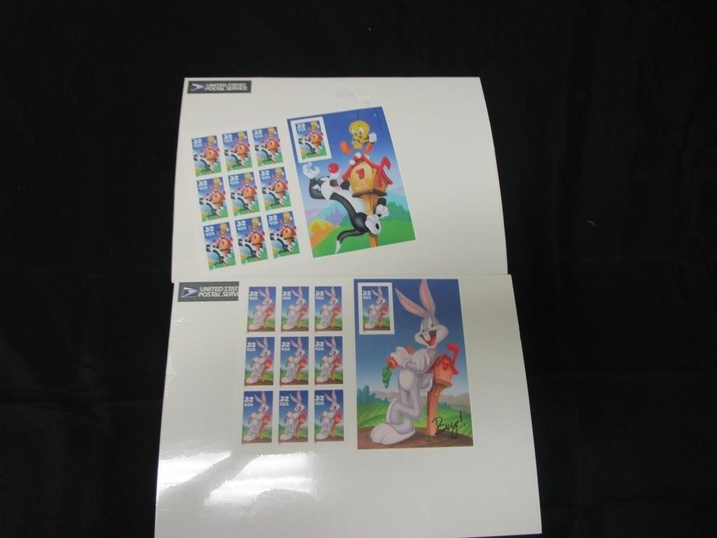 (2) Looney Tunes Book of Stamps