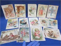 14 victorian 1890s Christmas greeting cards (2of2)