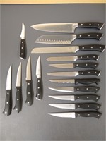 SALT 13-Piece Stainless Steel Knife Set