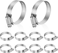 Stainless Steel Hose Clamps 1 1/2- 2 1/2 Inch