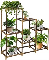 Plant Stand Indoor, 3-Tier Outdoor Wood Plant Sta