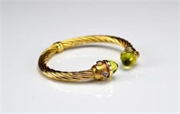 Italian gold cuff bracelet