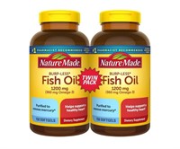 Set of 2 Nature Made Fish Oil 1200mg Softgels,