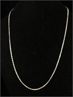 Sterling 16" necklace diamond cut 1.5mm