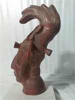 Vintage Mesoamerican Head Statue