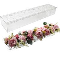 Rectangular acrylic floral vase