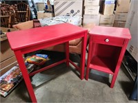 Desk and side table 24x15x24