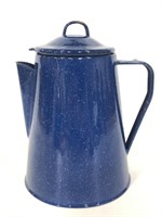 Granite ware camp coffee percolator pot