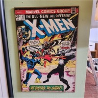 Marvel Comiocs X-MEN, Print on wood, 13x19