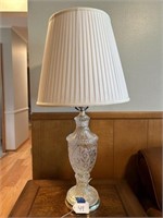 Pair of Lead Crystal Table Lamp