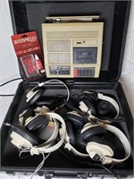 CALIFONE TAPE PLAYER AND HEADPHONES WITH SPLITTER