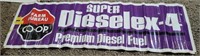 Dieselex-4 banner,  2 sided, 2.5'x7.5'