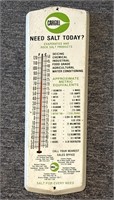 Cargill Salt Advertising Metal Thermometer 23.25”