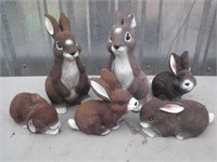 Rabbit Yard Decor Ornaments, PVC