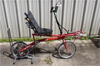 Bike Friday Red Recumbent