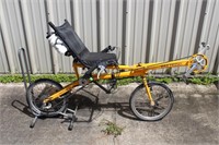 Yellow Bike Friday Recumbent