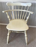 Ethan Allen Heirloom Maple Nutmeg White Chair