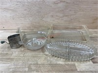 Baking pans/ Juicer and divided serving dish