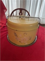 Vintage metal cake carrier