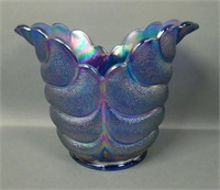 Imperial IG Blue Leaf Flared Vase