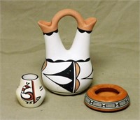 Native American Pueblo and Peruvian Pottery.
