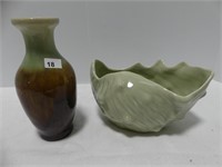 UFC CANADA SHELL BOWL & OTHER POTTERY PITCHER