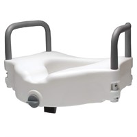 Lumex Locking Raised Toilet Seat w/ Removable Arms