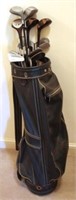 Vintage Set of Wilson Golf Clubs & Bag