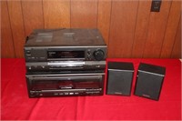 Technics Receiver and 60 CD Changer with Box