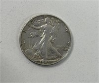 1945 WALKING LIBERTY SILVER HALF DOLLAR