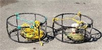 (2) 12×29" Crab Pots with Rope