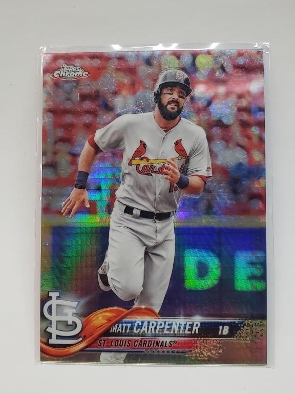 2018 Topps Chrome Prism Refractor Matt Carpenter