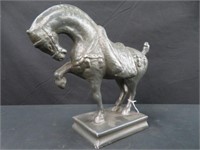 METAL WARRIOR HORSE FIGURE