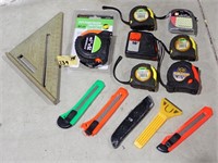 Various Tape Measures and Other Miscellaneous