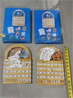 (2) Unused Wooden Perpetual Calendars