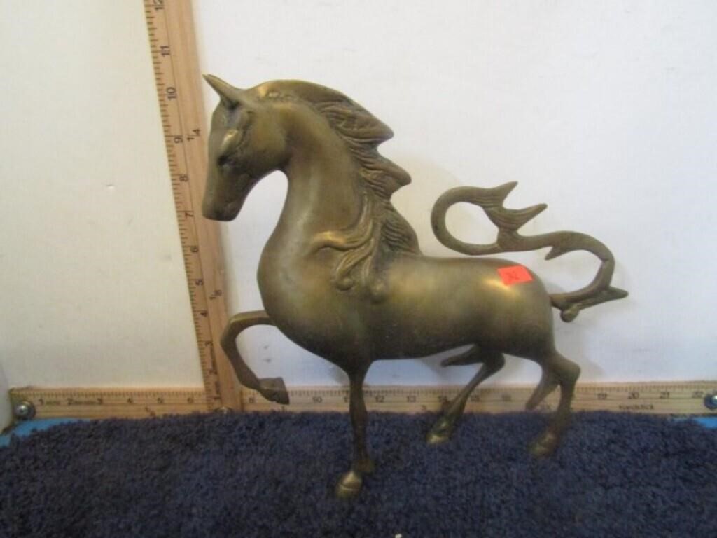 BRASS HORSE STATUE