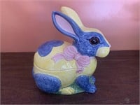Small 9" ceramic rabbit marked Andrea West