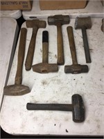 (7) ASSORTED SLEDGE HAMMERS