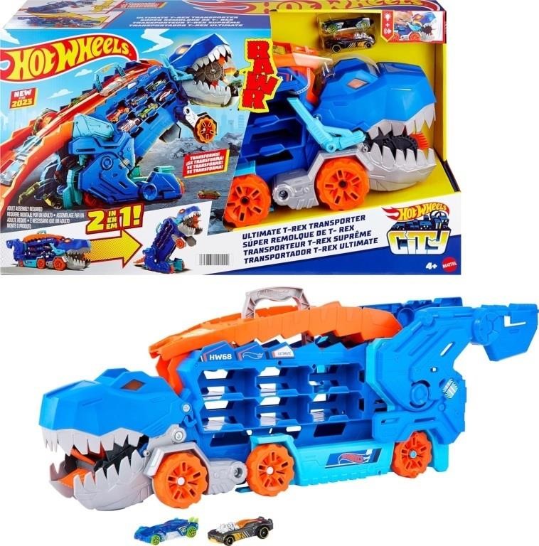 Hot Wheels City Toy Car Track Set Ultimate T-Rex
