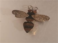 Bumbble Bee brooch stamped