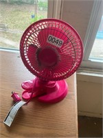 Pink clamp on fan