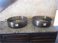 (2) 20" WIDE BRAIZER POTS