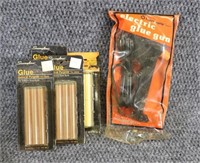 5pc lot Glue Gun & Packages of Glue