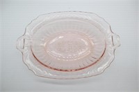 Pink Mayflower Glass Bowl