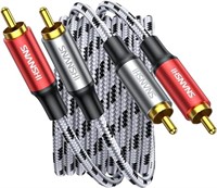 SNANSHI RCA Cable 10FT- 2RCA Male to 2RCA Male Ste