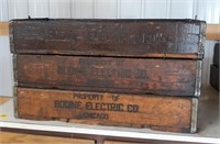 (3) Bodine Electric Crates