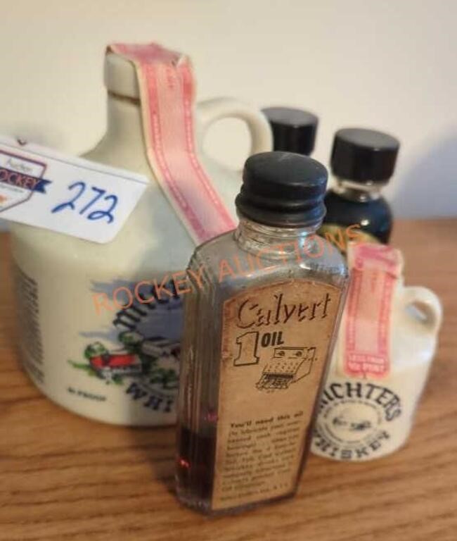 Vintage bottles( whiskey,crude oil and more)