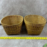 2 Woven Baskets